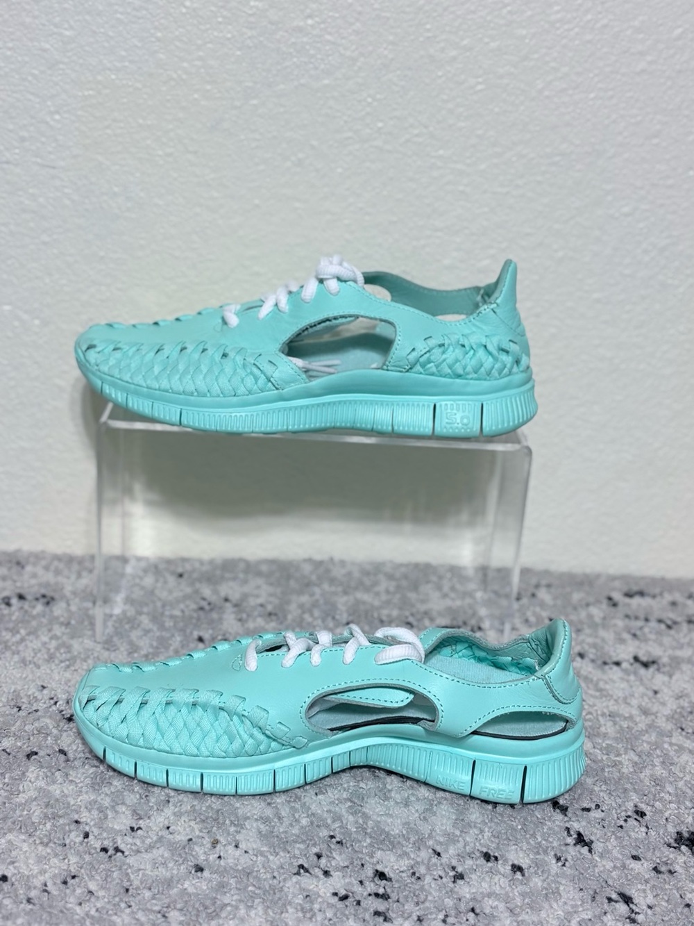 Nike Free Inneva Artisan Teal Woven Running Shoes Womens Sz 6.5 813069 Laces - Picture 3 of 8
